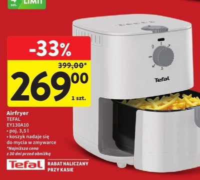 Airfryer Tefal EY130A10 promocja w Intermarche