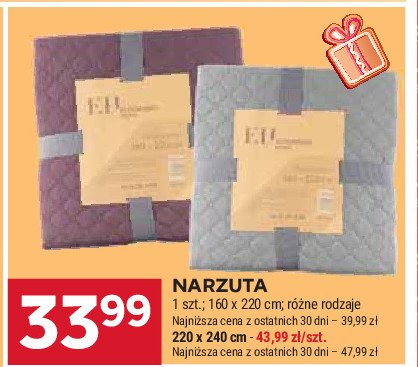 Narzuta 160 x 220 cm promocja