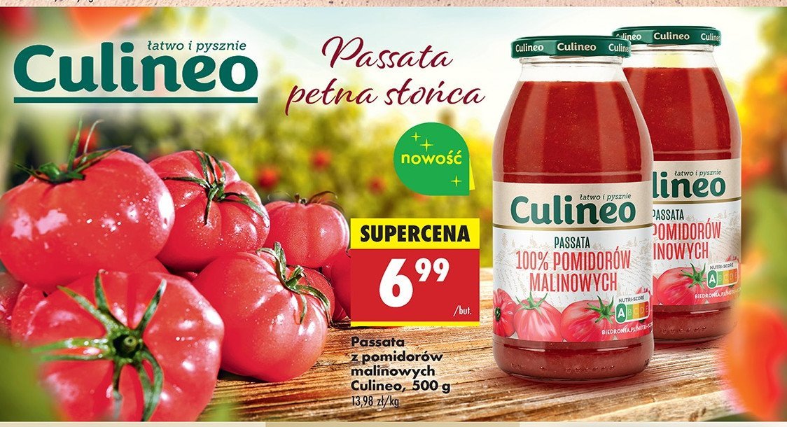 Passata z pomidorów malinowych Culineo promocja