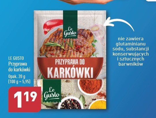 Przyprawa do karkówki Le gusto promocja