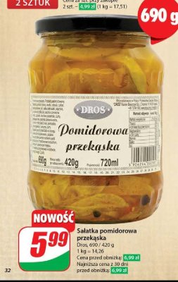 Pomidorowa przek膮ska Dros promocja