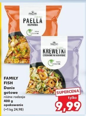 Paella z owocami morza Family fish promocja