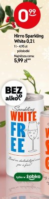 Napój bezalkoholowy Hirro Sparkling White promocja w Żabka
