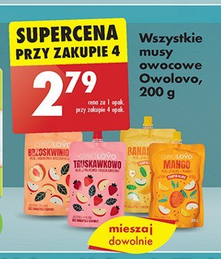 Mus bananowo Owolovo promocja