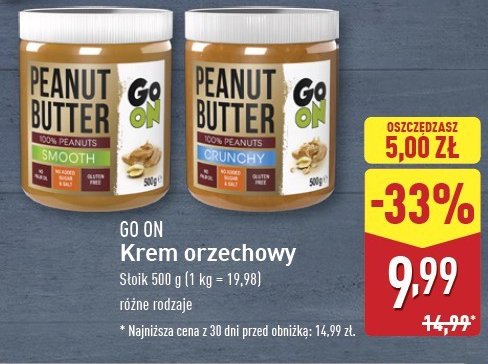 Masło orzechowe z kawałkami orzechów Sante go on! promocja