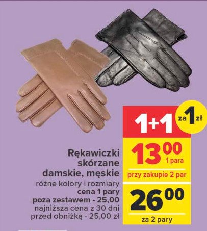 Rękawice męskie skórzane promocja