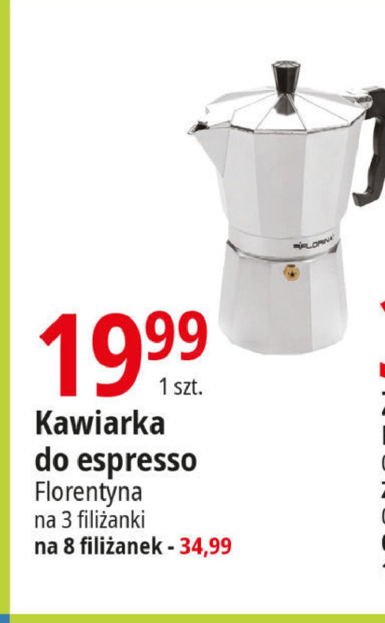 Kawiarka do espresso 8 filiżanek Florentyna promocja