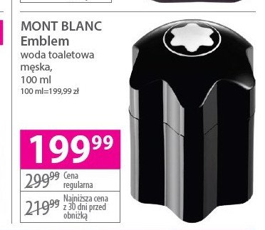 Woda toaletowa Mont blanc emblem promocja