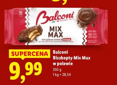 Biszkopty Mix Max w polewie promocja w Lidl