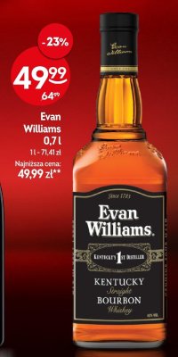 Whisky Evan Williams Kentucky Straight Bourbon promocja w Żabka