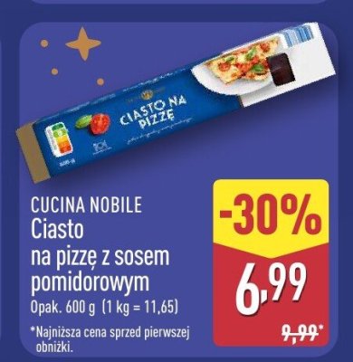 Ciasto na pizzę z sosem pomidorowym promocja w Aldi