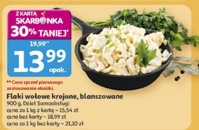 Flaki wołowe krojone, blanszowane 400g Dział Samoobsługi promocja w Auchan