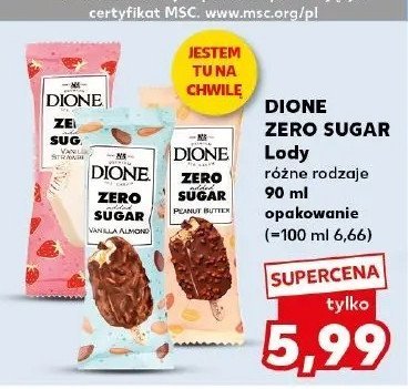 L贸d vanilla-strawberry zero sugar DIONE promocja