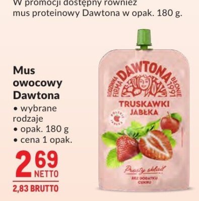 Mus owocowy Dawtona promocja w Makro