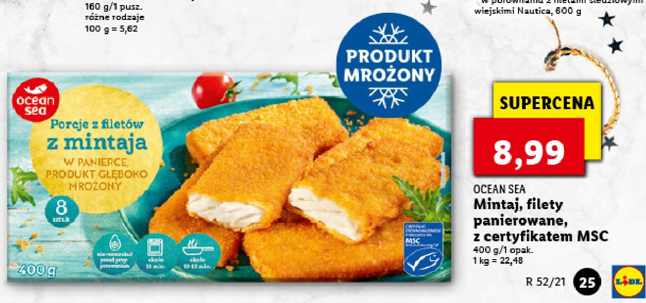 Filet z mintaja w pikantnej panierce Oceansea promocja