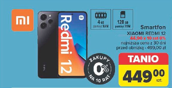 Smartfon redmi note 12 Xiaomi promocja