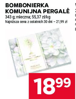 Bombonierka w dniu pierwszej komunii 艣wi臋tej Pergale promocja