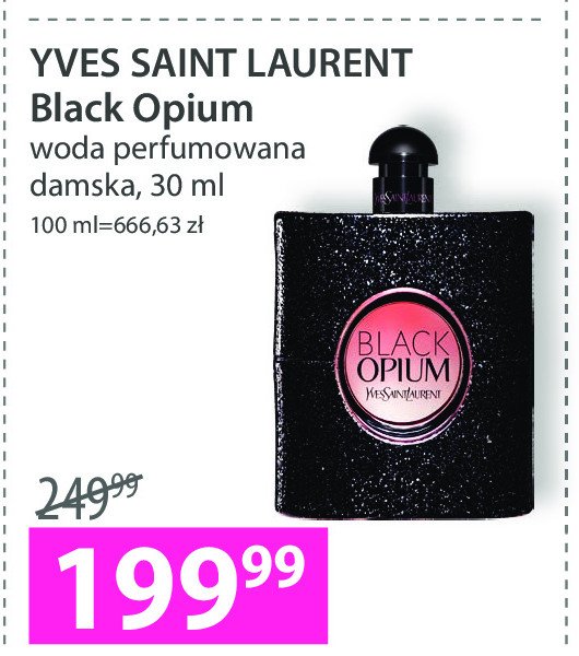 Woda perfumowana Yves saint laurent black opium promocja