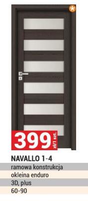 Drzwi NAVALLO 1-4 czarno biała konstrukcja okleina enduro 3D, plus 60-90 promocja w Merkury Market