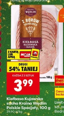 Kiełbasa Kujawska sucha Polskie Specjały promocja w Biedronka