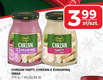 Chrzan tarty, chrzan z żurawiną Smak promocja w Top Market