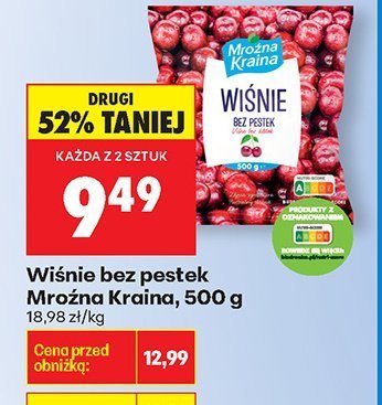 Wiśnie bez pestek 500 g promocja w Biedronka