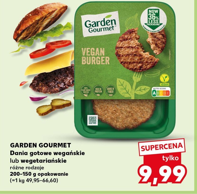 Burger roślinny Garden gourmet promocja