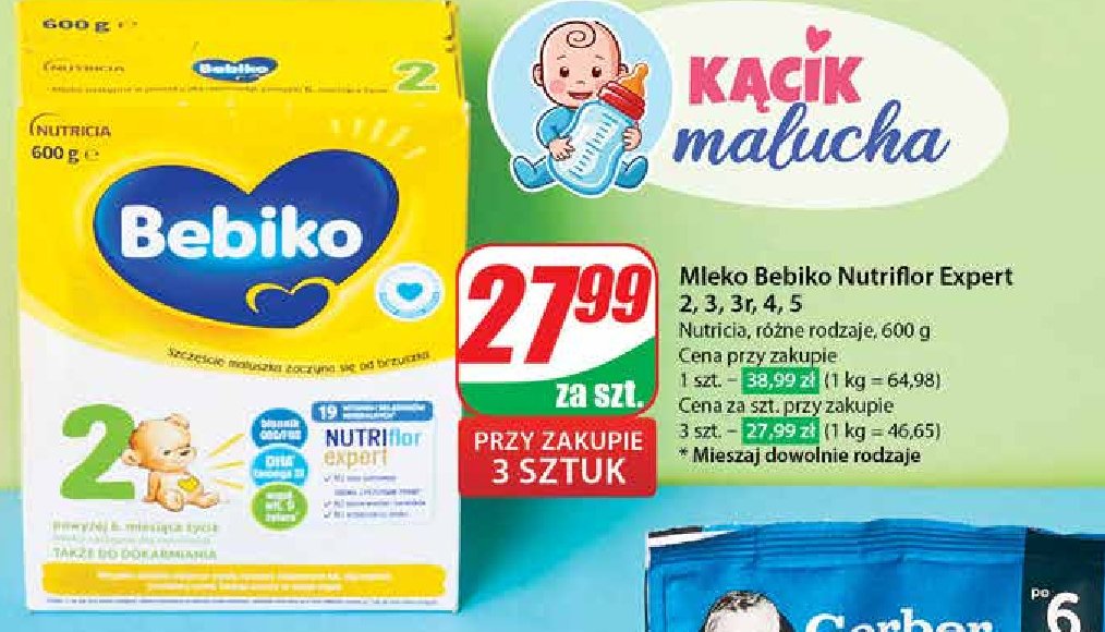 Mleko Bebiko 3 Junior promocja w Dino