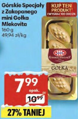 Ser Górskie Specjały z Zakopca mini Gołka Mlekovita promocja w Delikatesy Centrum