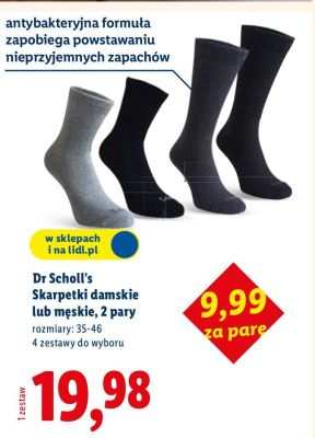 Skarpetki damskie lub męskie, 2 pary promocja w Lidl