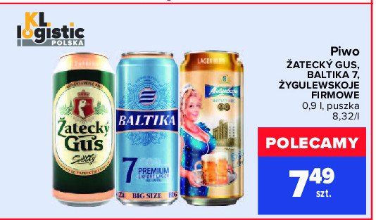 Piwo Baltika no 7 promocja