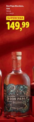Rum Don Papa Masskara 700 ml promocja w Lidl