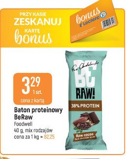 Baton protein 38% Be raw! promocja