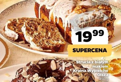 Strucla z białym makiem Kraina Wypieków Olsza promocja w Netto
