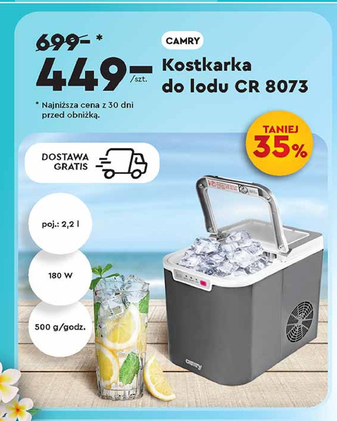 Kostkarka do lodu 8073 Camry promocja