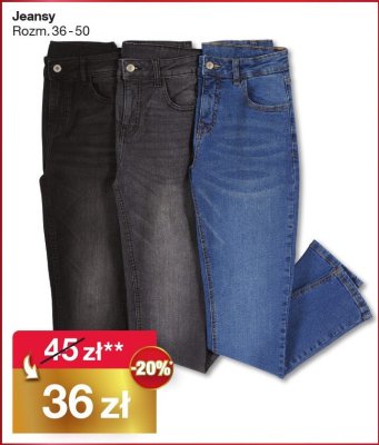 Jeansy damskie różne kolory promocja w Woolworth
