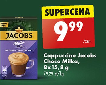 Cappuccino z czekoladą milka Jacobs choco cappucino promocja w Biedronka