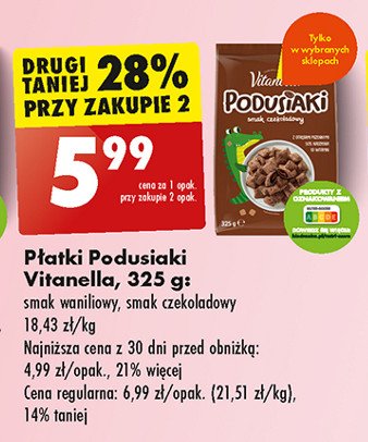 Płatki podusiaki Vitanella promocja