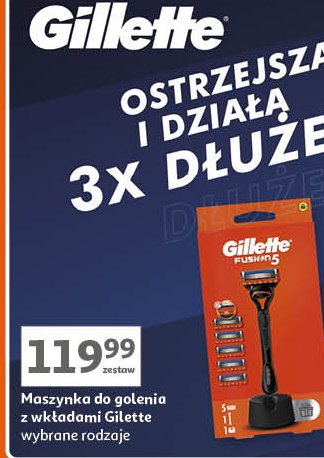 Maszynka + 5 wkłady Gillette fusion 5 promocja