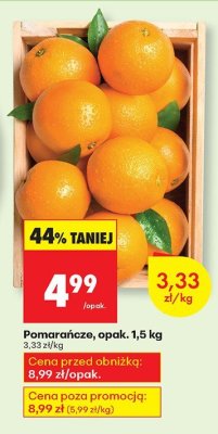 Pomarańcze, opak. 1,5 kg promocja w Biedronka