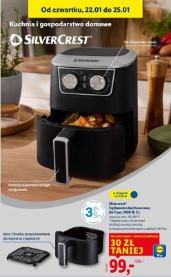 Frytkownica beztłuszczowa Silvercrest Air Fryer promocja w Lidl