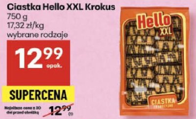Ciastka Hello XXL Krokus promocja w Delikatesy Centrum