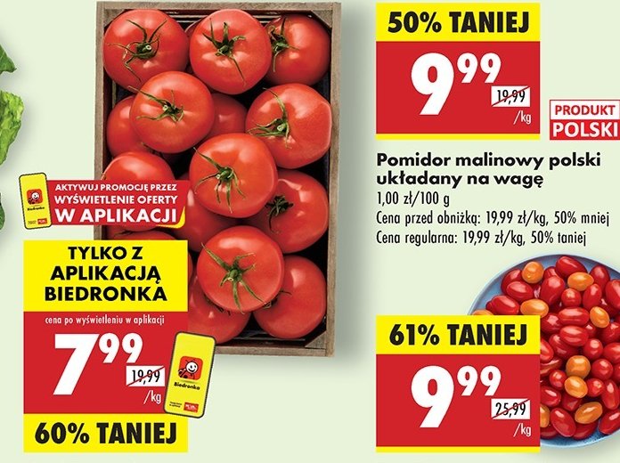 Pomidory malinowe polska promocja