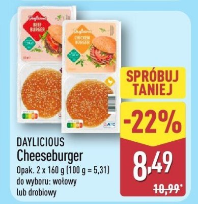 Cheeseburger wołowy promocja w Aldi