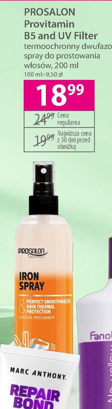 Spray do włosów termoochronny Prosalon promocja
