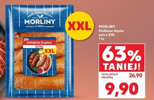 Kiełbasa śląska Morliny promocja w Delikatesy Centrum