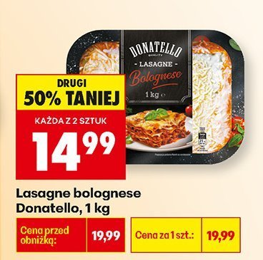 Lasagne bolognese Donatello, 1 kg promocja w Biedronka