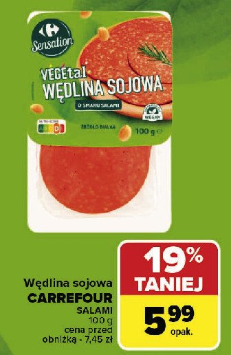 Wędlina sojowa Carrefour sensation promocja