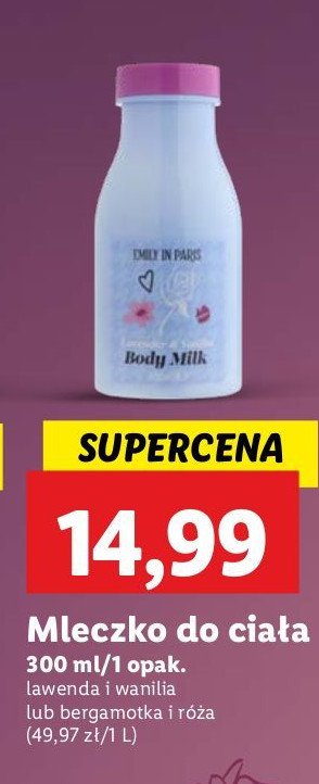 Mleczko do ciała bergamotka i róża promocja w Lidl