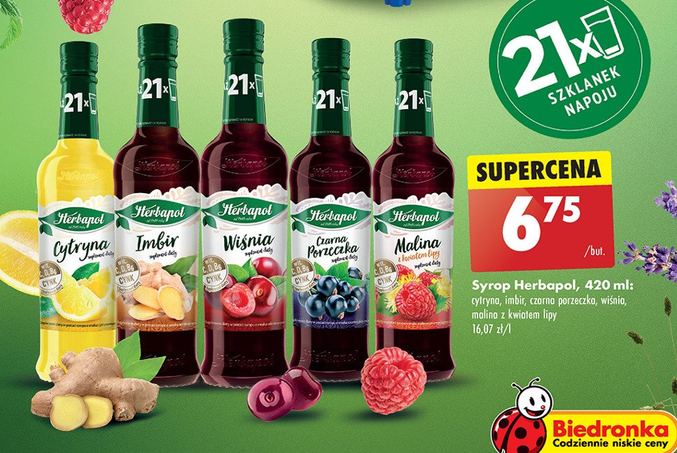 Syrop malina z lipą Herbapol promocja